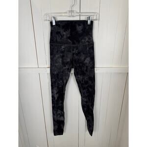 Lululemon Women's Black/Gray Nylon Leggings Size 4 NWOT